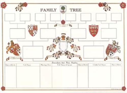 Blank A2 Family Tree Chart