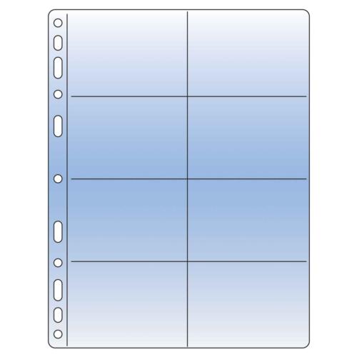 Compact Collectors Refill Sheets - Clear  92x58mm (8) (Pk of 10)