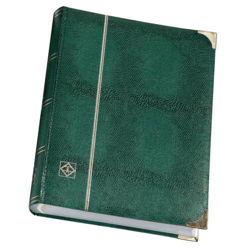 Comfort Deluxe A4 Stamp Stockbook - 32 White Pages, 64 Sides - Green