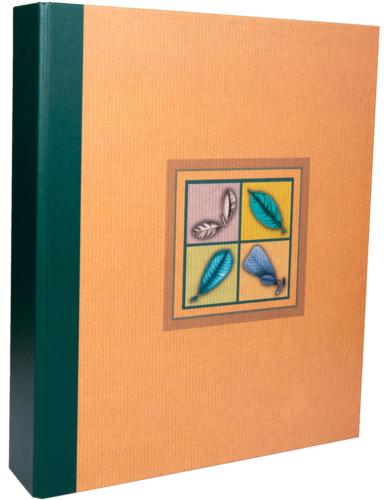 Four Seasons Designer Binder Album - Natural with Green Spine