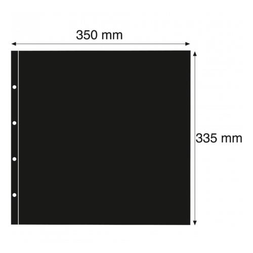 Maximum Large Format Black Acid-Free Postcard Interleaves 335x350mm - Pack of 5