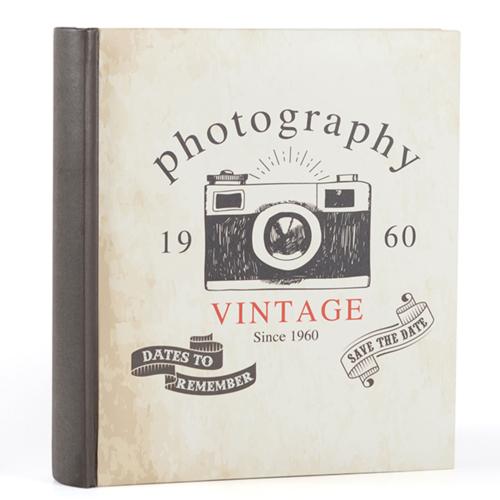 Digital 6x4.5 Photo Handy Double Slip-in Album - Vintage Camera