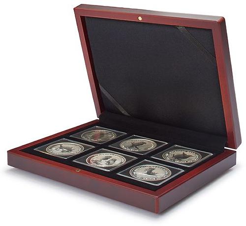 Volterra Deluxe Presentation Case for 6 Quadrum Coin Capsules