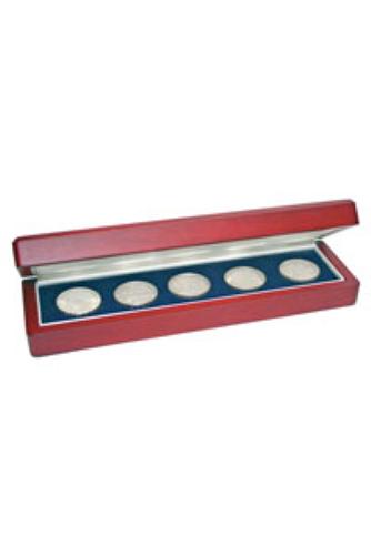 Wooden Coin Case for 5 Coins