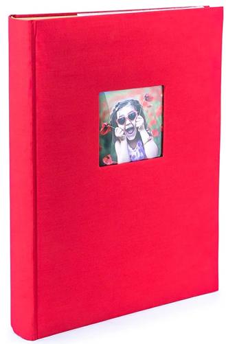 Aztec 6x4" Slip-in Memo Photo Album for 300 prints - Red
