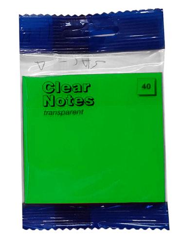Colour Transparent Neon Page-Markers, pack of 40 - Green
