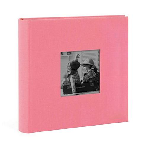 Elegant 6x4 Linen Slip in Album with Aperture - Pink