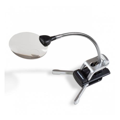 LED Table Clamp Magnifier lamp 2.5/5X with adjustable arm
