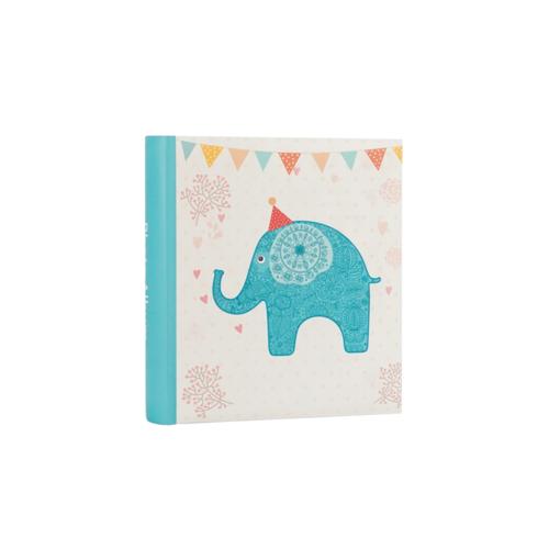 Elephant 6x4.5 Digital Photo Memo Slip-in Album - Party Elephant